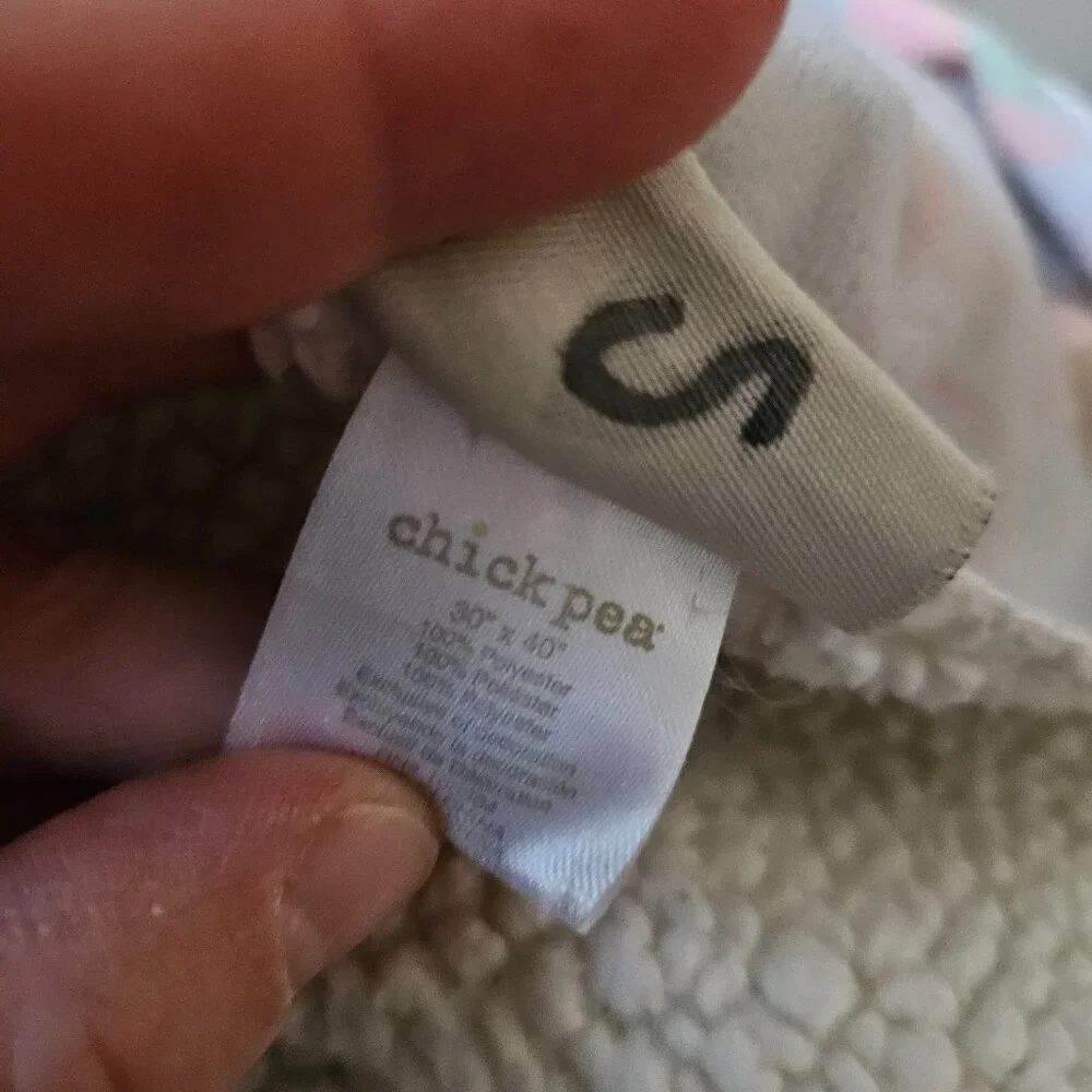 Chick Pea Gray Owl Bird Turtle Leaves Baby Blanket Fleece Sherpa Pink Green